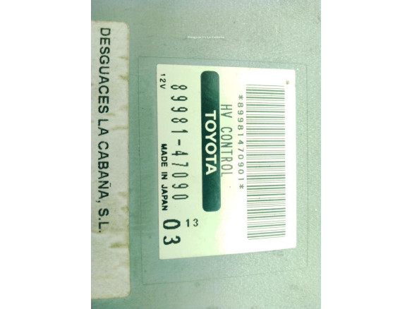 8998147090 CENTRALITA MOTOR TOYOTA PRIUS Fastback (_W2_)|Desguaces La Cabaña