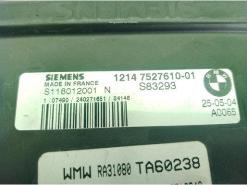 S118012001N,7542730, CENTRALITA MOTOR BMW SinValor|Desguaces La Cabaña