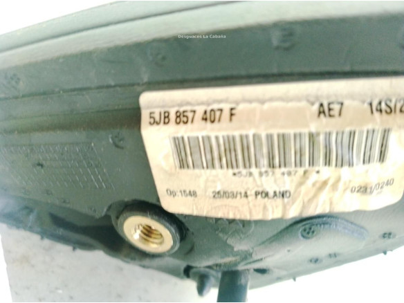 5JB857407F ESPEJO IZQ SKODA RAPID (NH3)|Desguaces La Cabaña