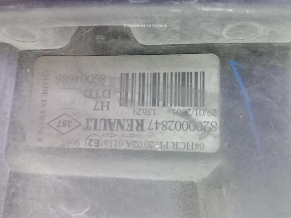 7701048931 FARO DERECHO RENAULT LAGUNA II (BG0/1_)|Desguaces La Cabaña