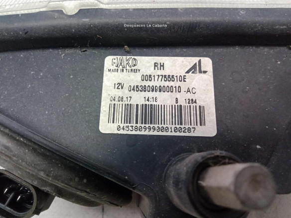 0000051775551 NIEBLA DEL DER FIAT TIPO Fastback (357_)|Desguaces La Cabaña
