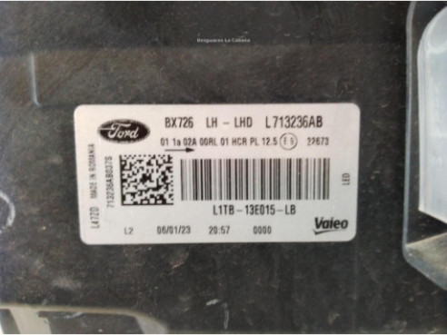 L1TB13E015LB FARO IZQUIERDO FORD PUMA|Desguaces La Cabaña