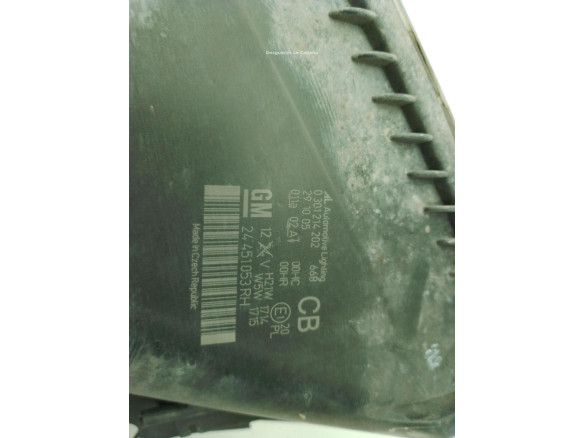 24451053RH FARO DERECHO OPEL ZAFIRA B (A05)|Desguaces La Cabaña