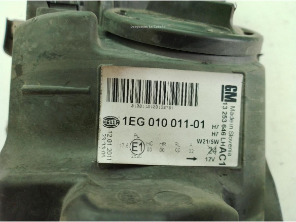 13253646LH FARO IZQUIERDO OPEL ASTRA J (P10)|Desguaces La Cabaña