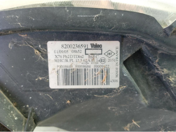 8200236591 FARO DERECHO RENAULT KANGOO (KC0/1_)|Desguaces La Cabaña
