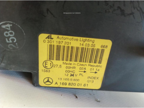 A1698200161 FARO IZQUIERDO MERCEDES BENZ CLASE A (W169)|Desguaces La Cabaña