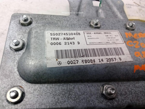 00062143D AIRBAG PUERTA LAT DEL DER MERCEDES BENZ CLK (C208)|Desguaces La Cabaña