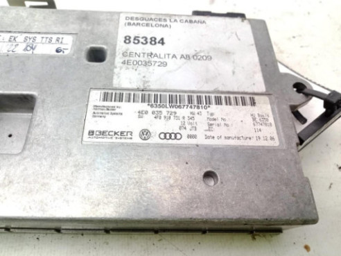 4E0035729, CENTRALITA MOTOR AUDI A8 (4E2, 4E8)|Desguaces La Cabaña