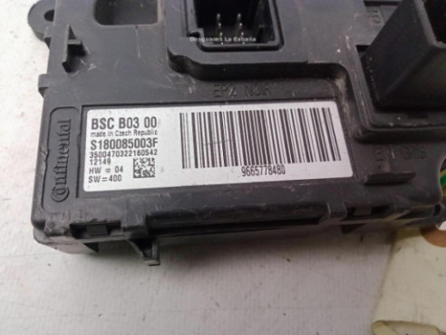 9665778480 CAJA FUSIBLES EXTERIOR (BSM) CITROEN BERLINGO (B9)|Desguaces La Cabaña