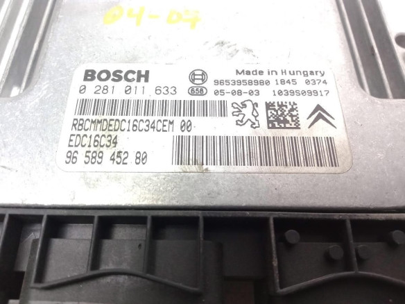 9658945280 CENTRALITA MOTOR PEUGEOT 407 (6D_)|Desguaces La Cabaña