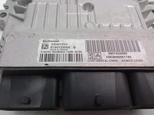 9801622880 CENTRALITA MOTOR PEUGEOT 2008|Desguaces La Cabaña
