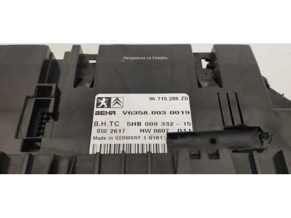 96715288ZD MANDO CLIMA CITROEN C5 III (RD_) |Desguaces La Cabaña