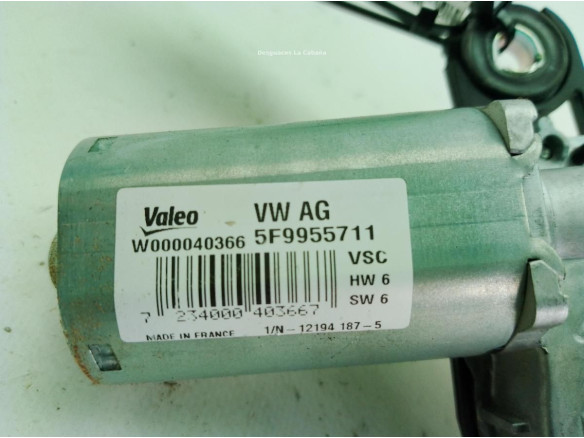 5F9955711 MOTOR LIMPIAPARABRISAS TRA SEAT LEON ST (5F8)|Desguaces La Cabaña