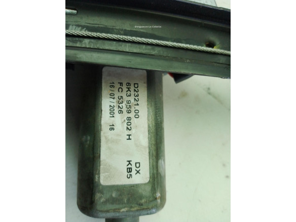 6K3959802H ELEVALUNAS PUERTA LAT DEL DER SEAT IBIZA II (6K1)|Desguaces La Cabaña