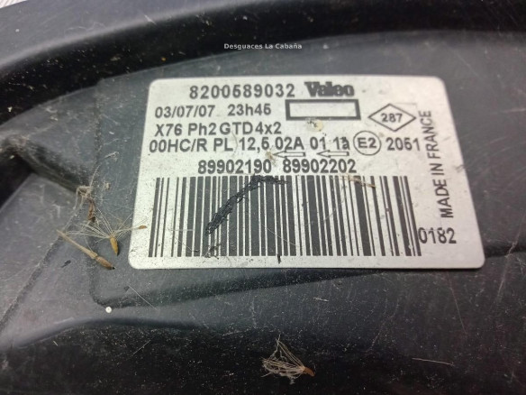 8200589032 FARO IZQUIERDO RENAULT KANGOO (KC0/1_)|Desguaces La Cabaña