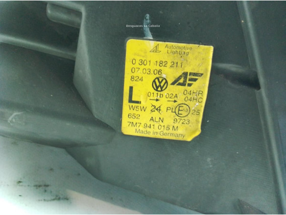 7M7941015M FARO IZQUIERDO SEAT ALHAMBRA (7V8, 7V9)|Desguaces La Cabaña