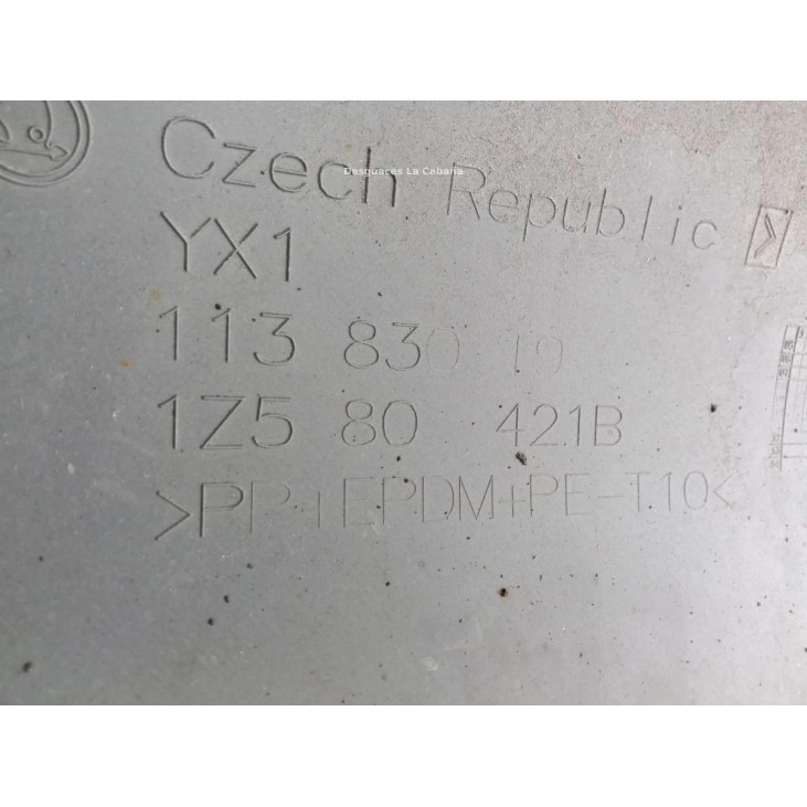 1Z580121B PARAGOLPES TRA SKODA OCTAVIA II (1Z3) |Desguaces La Cabaña