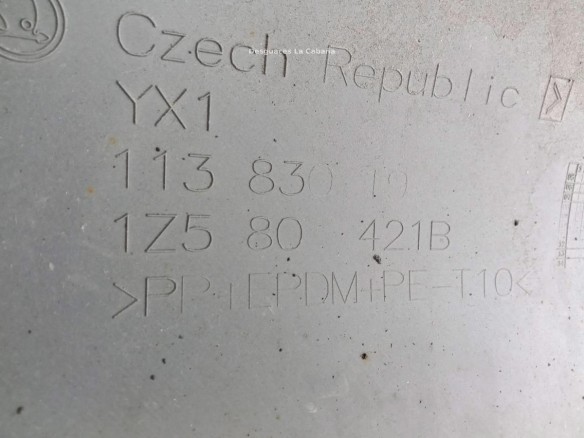 1Z580121B PARAGOLPES TRA SKODA OCTAVIA II (1Z3) |Desguaces La Cabaña