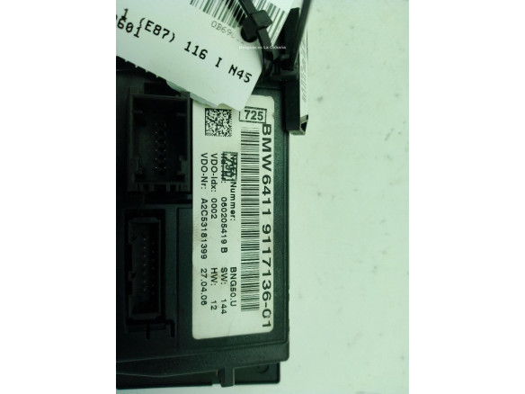 6411911713601 MANDO CLIMA BMW 1 (E87)|Desguaces La Cabaña