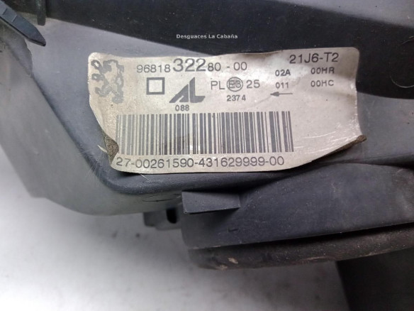 968132280 FARO DERECHO PEUGEOT 307 (3A/C)|Desguaces La Cabaña