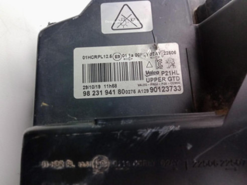 9823194180 FARO IZQUIERDO PEUGEOT 2008 II|Desguaces La Cabaña