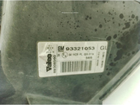 93321053 FARO DERECHO OPEL MERIVA A Limusina (X03)|Desguaces La Cabaña