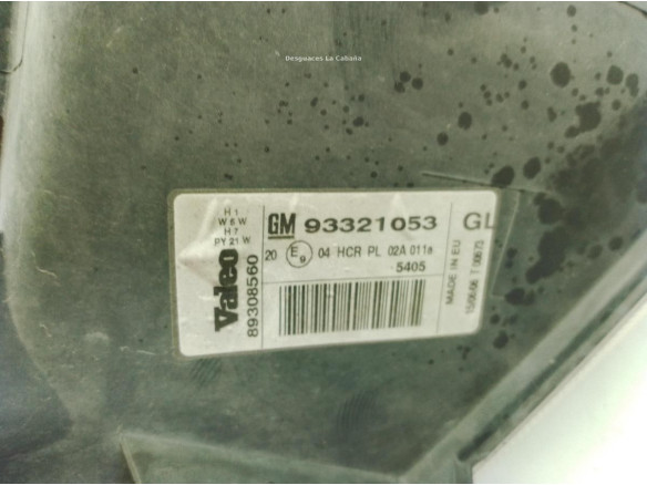 93321053 FARO DERECHO OPEL MERIVA A Limusina (X03)|Desguaces La Cabaña