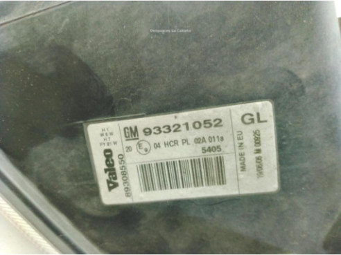 93321052 FARO IZQUIERDO OPEL MERIVA A Limusina (X03)|Desguaces La Cabaña