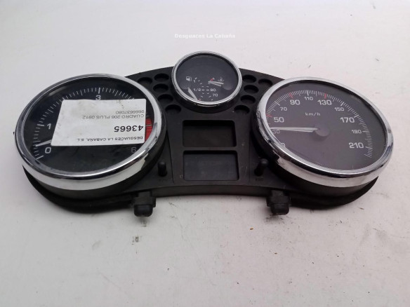 9666637080, CUADRO INSTRUMENTOS PEUGEOT 206+ (T3E)|Desguaces La Cabaña