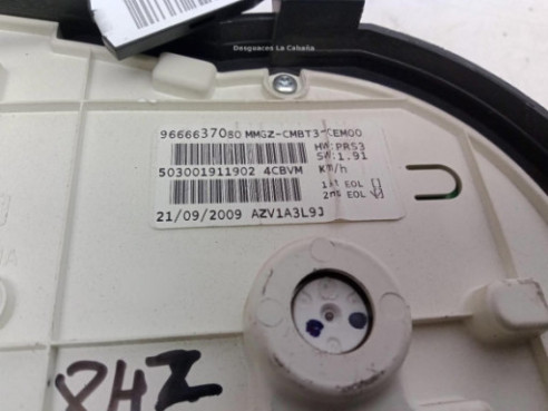 9666637080, CUADRO INSTRUMENTOS PEUGEOT 206+ (T3E)|Desguaces La Cabaña