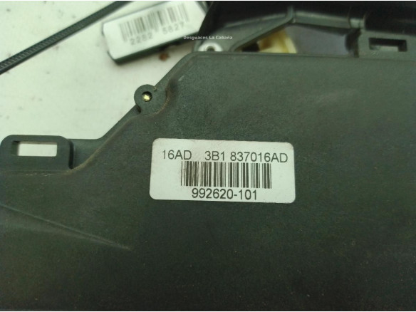 3B1837016AD CERRADURA PUERTA LAT DEL DER SEAT LEON (1M1)|Desguaces La Cabaña