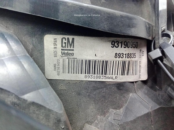 93190950 PILOTO TRA IZQ OPEL CORSA D (S07)|Desguaces La Cabaña