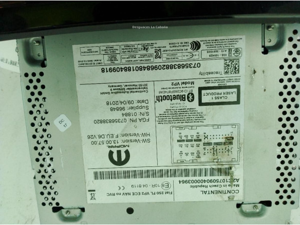 13005700 MODULO RADIO FIAT DUCATO Furgón (250_, 290_)|Desguaces La Cabaña