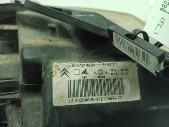 9647214280 FARO IZQUIERDO CITROEN C3 I (FC_)|Desguaces La Cabaña