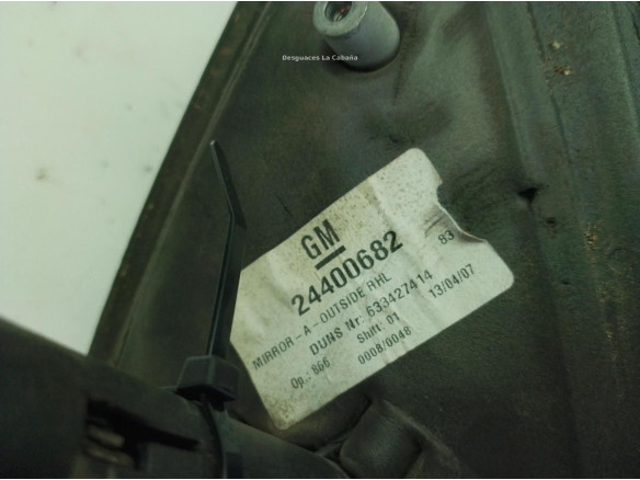 24400682 ESPEJO DER OPEL COMBO Tour|Desguaces La Cabaña