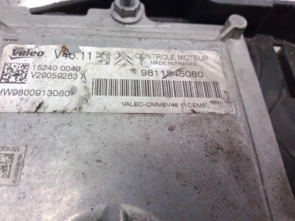9811545080 CENTRALITA MOTOR PEUGEOT 208|Desguaces La Cabaña