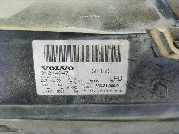 31353539 FARO DERECHO VOLVO XC70 II (136)|Desguaces La Cabaña
