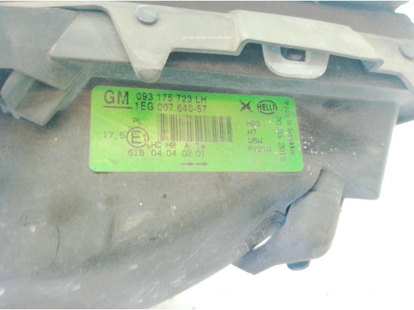 093175723LH FARO IZQUIERDO OPEL ASTRA G CLASSIC (T98)|Desguaces La Cabaña