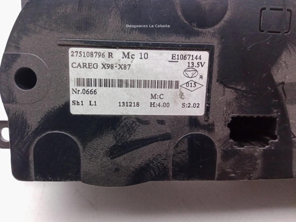 275108796R, MANDO CLIMA RENAULT CAPTUR (J5_, H5_)|Desguaces La Cabaña