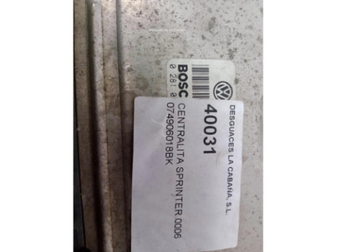 074906018BK, CENTRALITA MOTOR MERCEDES BENZ SPRINTER 2-t Furgón (901, 902)|Desguaces La Cabaña