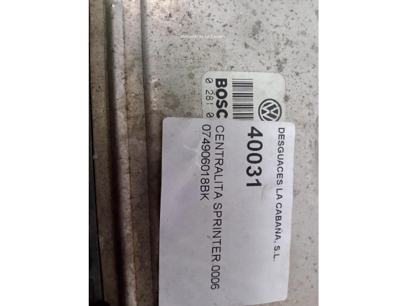 074906018BK, CENTRALITA MOTOR MERCEDES BENZ SPRINTER 2-t Furgón (901, 902)|Desguaces La Cabaña
