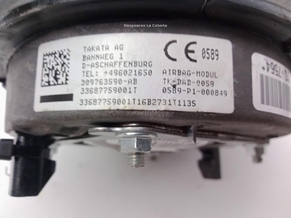 309763590AB AIRBAG IZQ BMW 3 (E46)|Desguaces La Cabaña