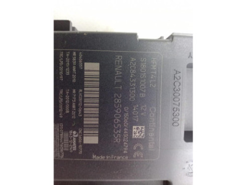 285906535R LECTOR LLAVE RENAULT CAPTUR (J5_, H5_)|Desguaces La Cabaña