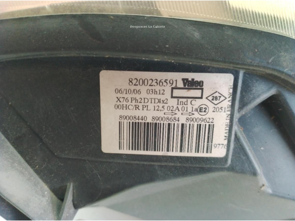 260107401R FARO DERECHO RENAULT KANGOO (KC0/1_)|Desguaces La Cabaña