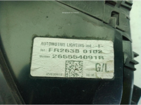265554091R PILOTO TRA IZQ EXT RENAULT CLIO IV (BH_)|Desguaces La Cabaña
