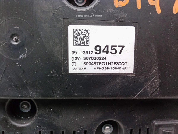 39129457, CUADRO INSTRUMENTOS OPEL CORSA E (X15)|Desguaces La Cabaña