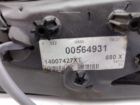 14007427XT ESPEJO DER PEUGEOT EXPERT Tepee (VF3V_) |Desguaces La Cabaña