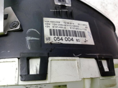 9805400480, CUADRO INSTRUMENTOS PEUGEOT 208|Desguaces La Cabaña