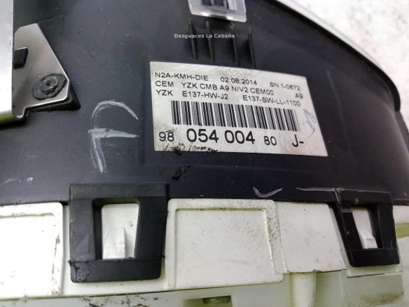 9805400480, CUADRO INSTRUMENTOS PEUGEOT 208|Desguaces La Cabaña