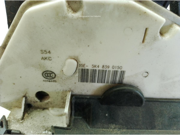 5K4839015AF CERRADURA PUERTA LAT TRA IZQ VW GOLF VII (5G1, BQ1, BE1, BE2)|Desguaces La Cabaña